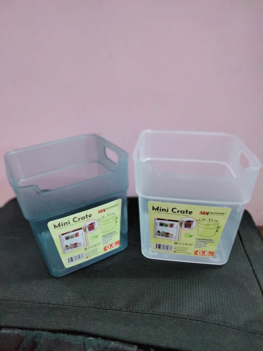 2 Pcs Refrigerator Door Organizer Bins Clear Plastic
