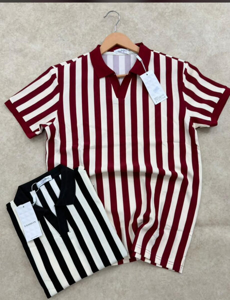 Polos rayés hommes modernes