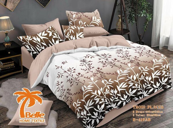 Parure de lit imprimée 3 pièces