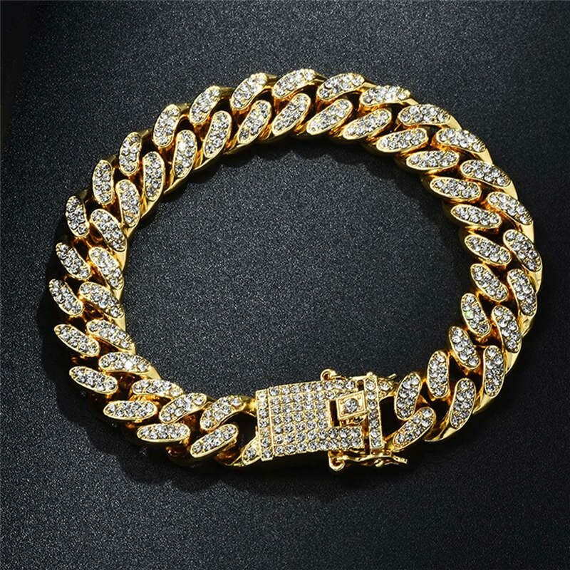 Golden Cuban Men Braclet