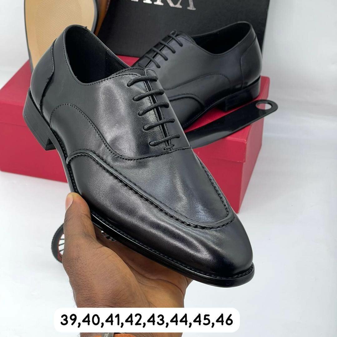 Solid Leather Executive Shoes