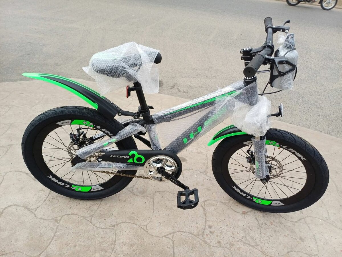 Vélo enfant - 16 pouces - bleu et vert