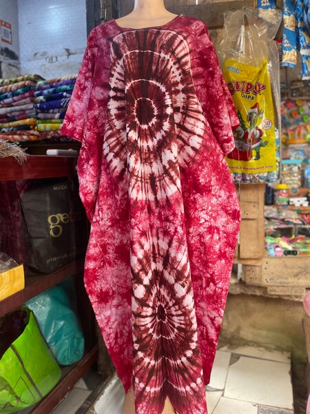 Robe africaine tie-dye pour femme
