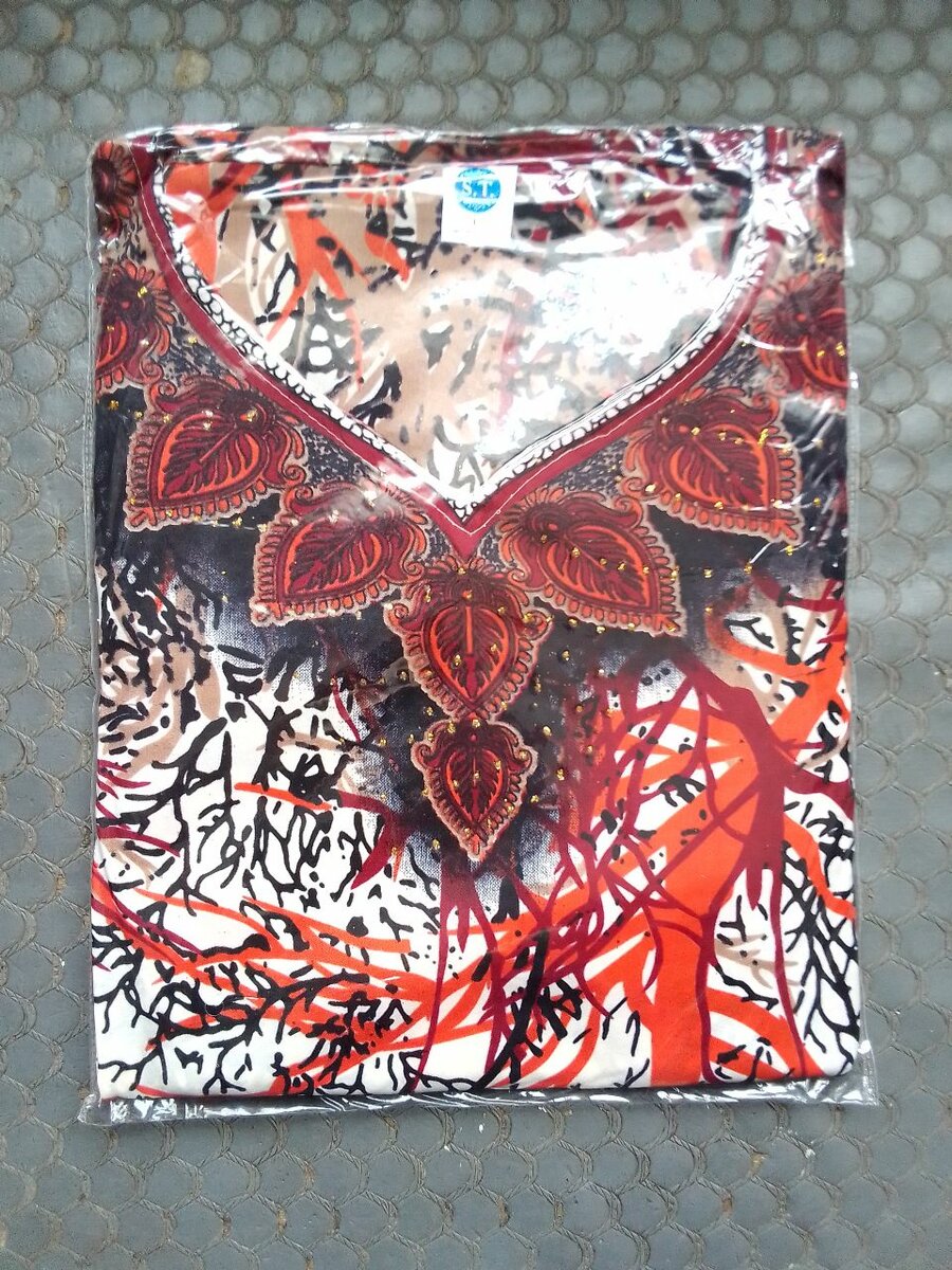 Boubou en soie + long foulard