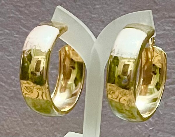 Boucles d'oreilles dorées