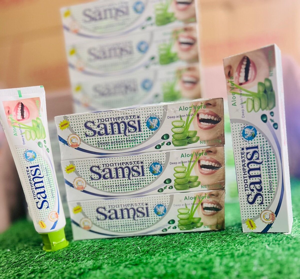 Samsi Dentifrice Aloe & Charbon