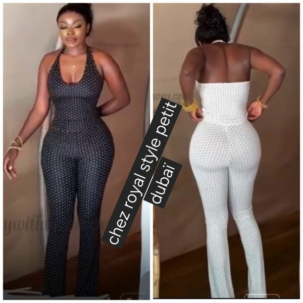 Combinaison élégante à pois pour femme