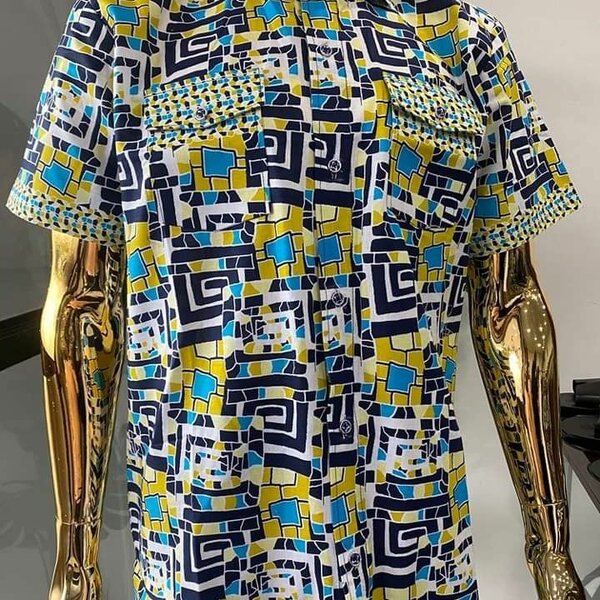 Woodin african print shirt