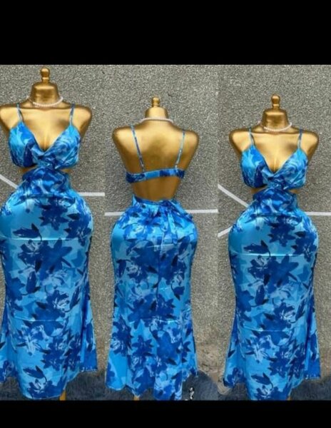 Ensemble plage 2 pièces bleu