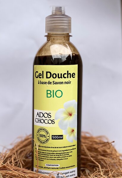 Gel douche à base de savon noir 