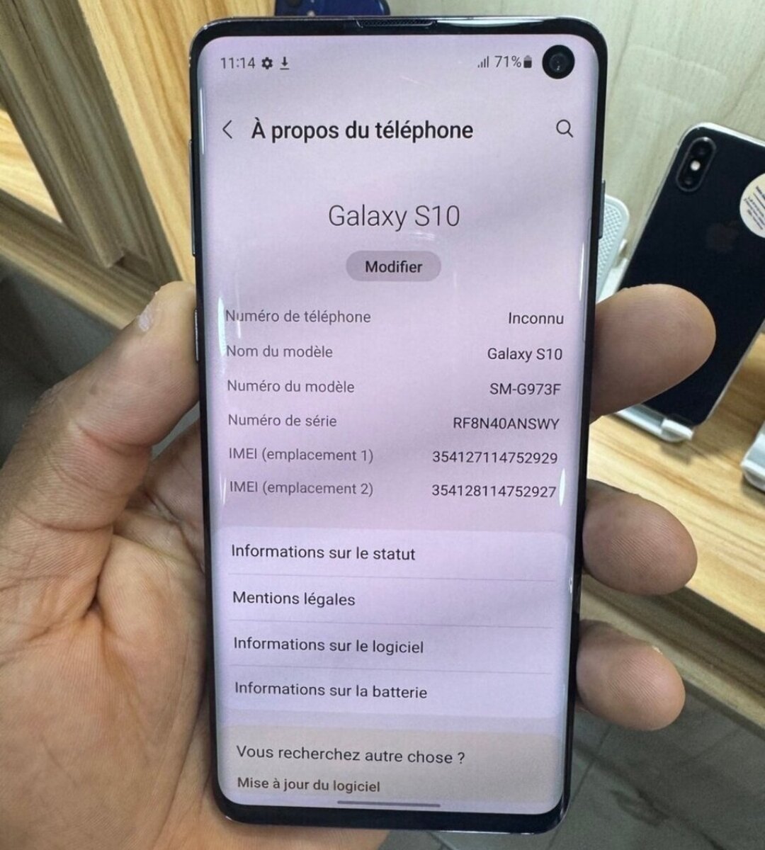 Samsung Galaxy S10 Noir