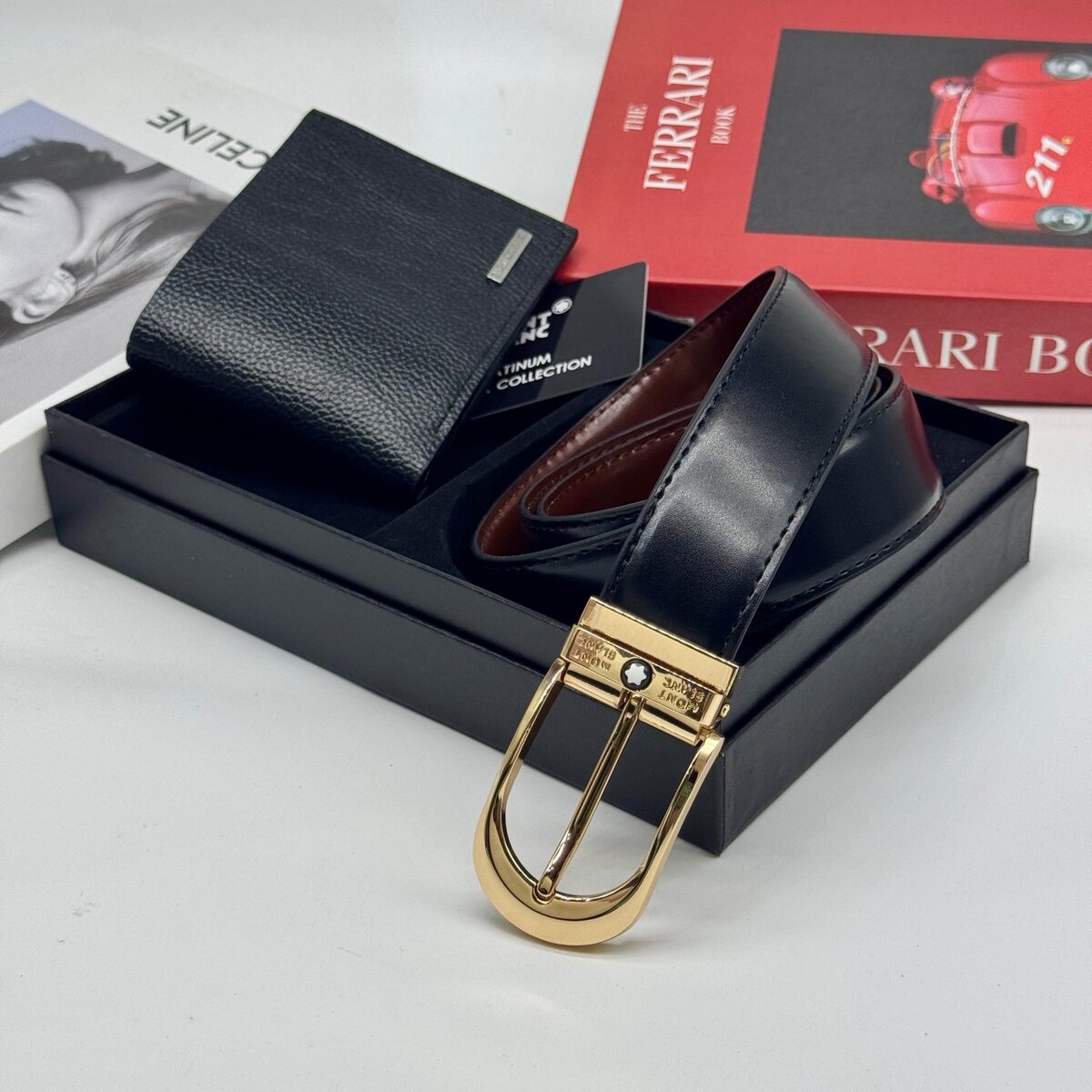 Designer belt plus wallet