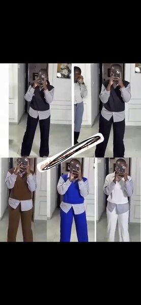 Ensemble élégant bicolore