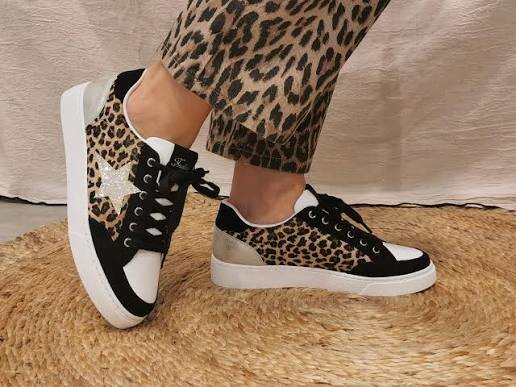 Baskets Léopard Glamour