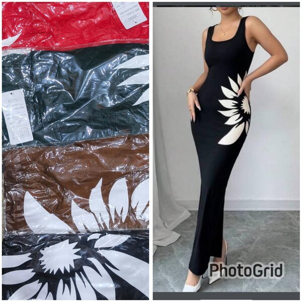 Robe Longue Fleur Élégante