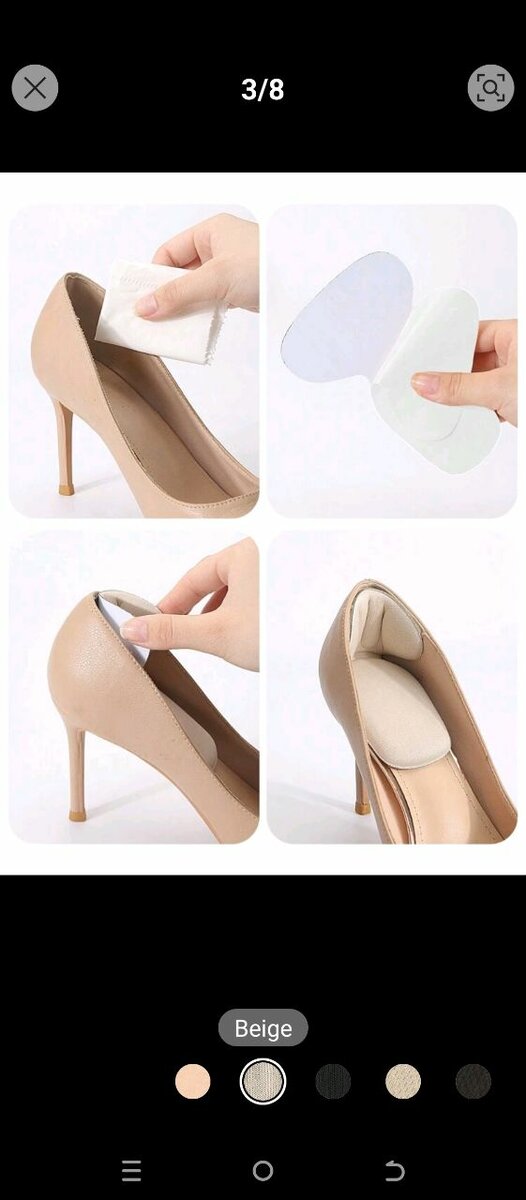 Semelle confortable pour talon