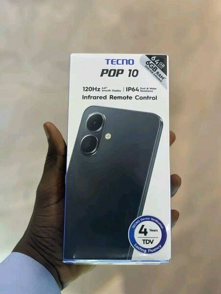 Tecno Pop 10 Smartphone Débloqué 8GB RAM 128GB ROM