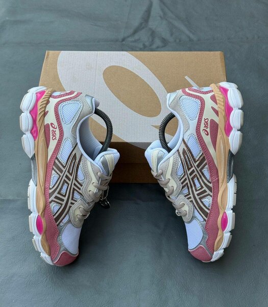 Asics sneakers blancs et roses pour femme