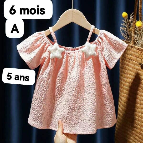 Robe Fille Étoiles 5 ans