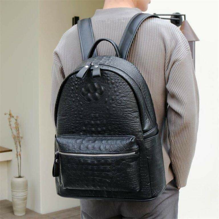 Sac à dos en cuir élégant