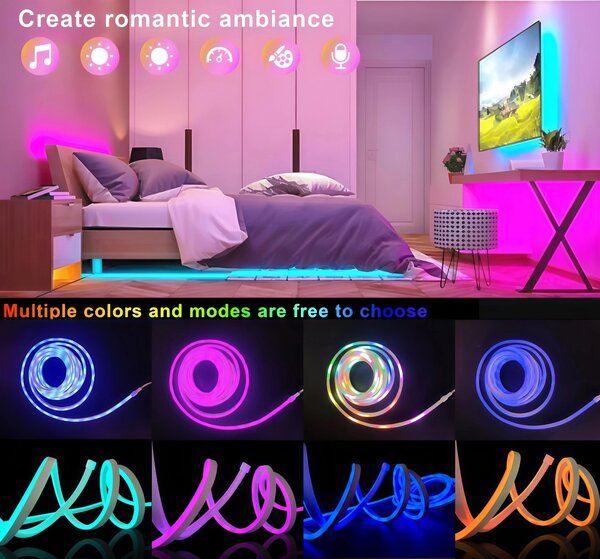 Ruban LED RGB Neon Intérieur