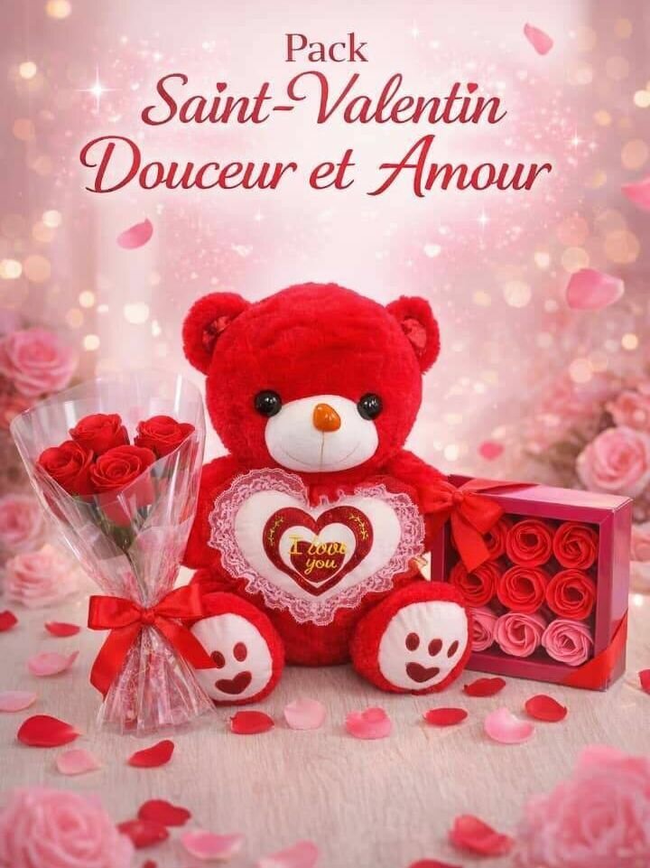 Ours en peluche Saint Valentin