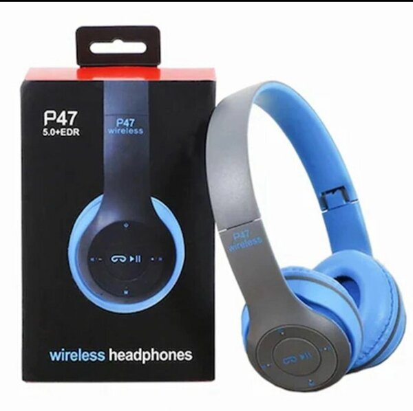 Casque Bluetooth P47 Bleu