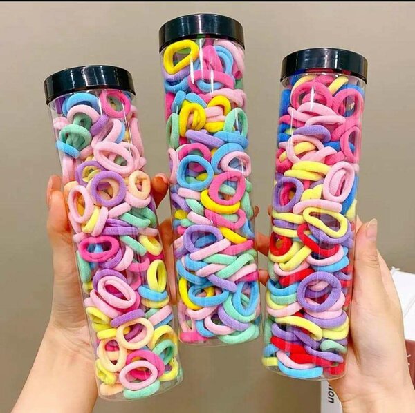 Élastiques cheveux colorés