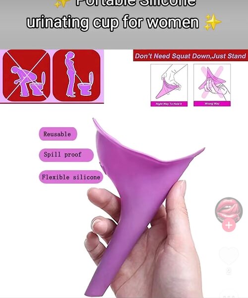 Urinoir Femme Silicone Réutilisable