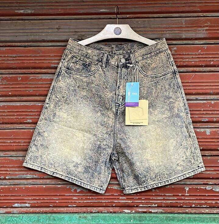 Shorts en jean délavé