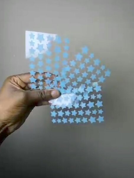 Pochoir étoiles adhésif