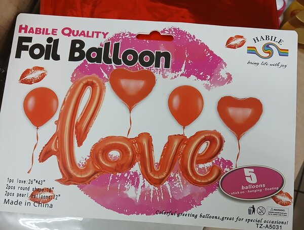 Ballons en aluminium "Love"