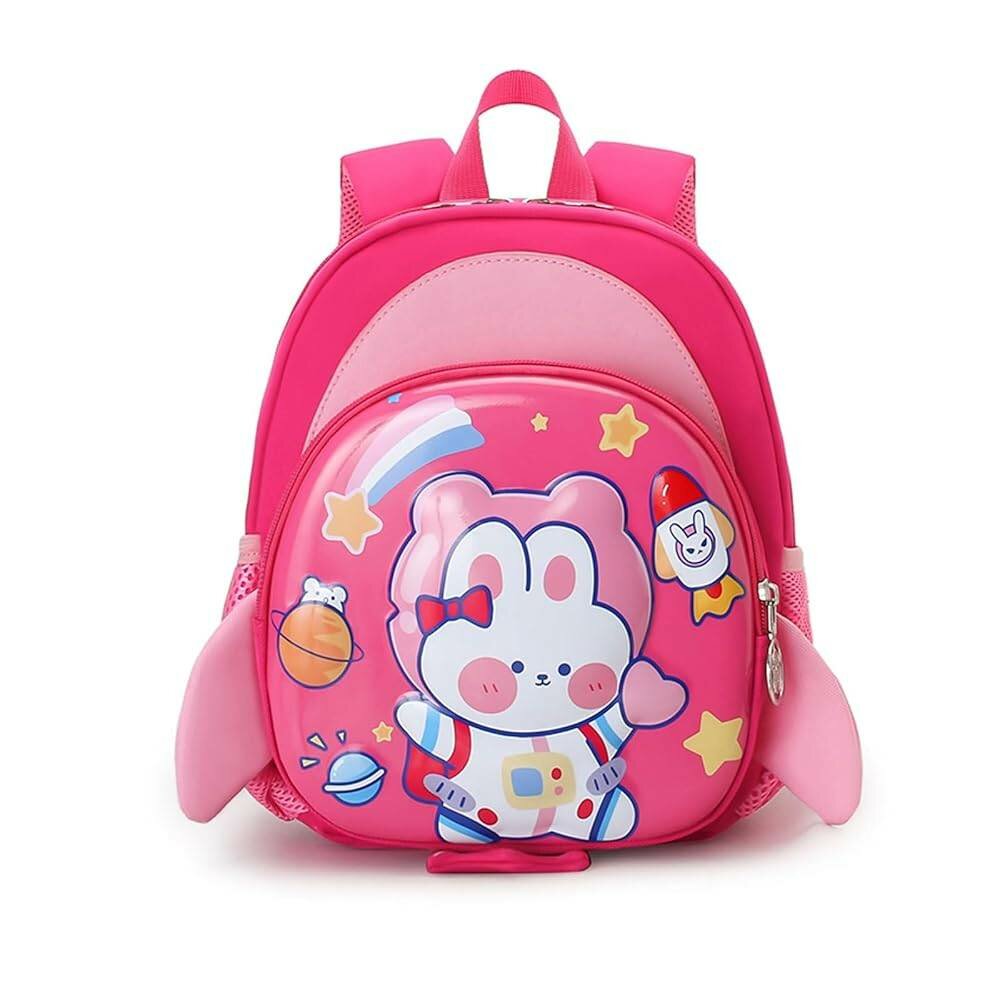 Sac à dos enfant motif lapin rose