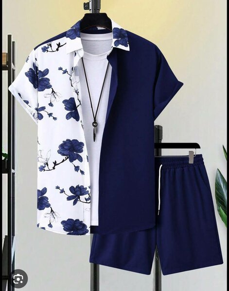 Men beach wear(top and down)