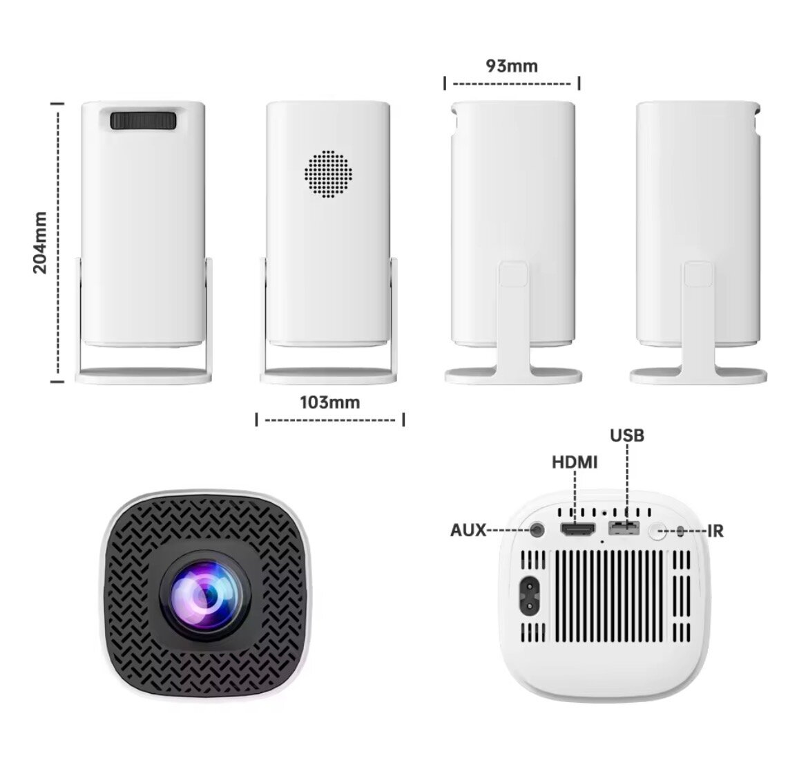 Projecteur de jeu avec manettes