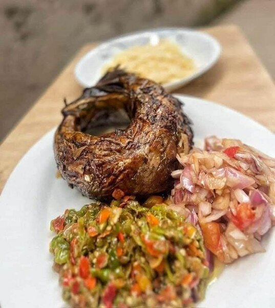 Attieké Poisson fumé