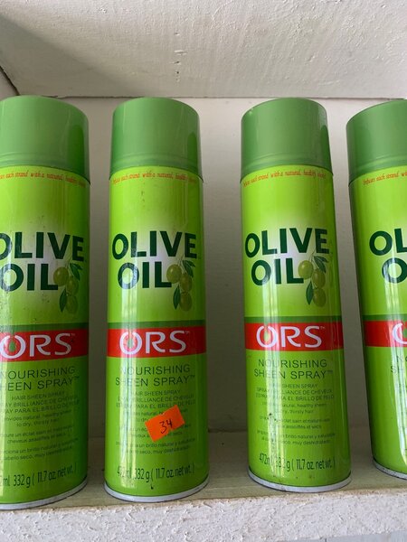 Olive oil sheen spray