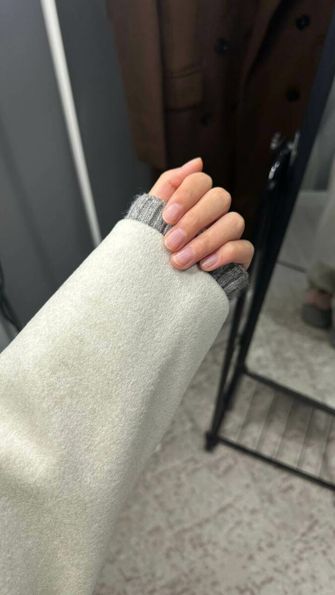 Теплое пальто с подкладом