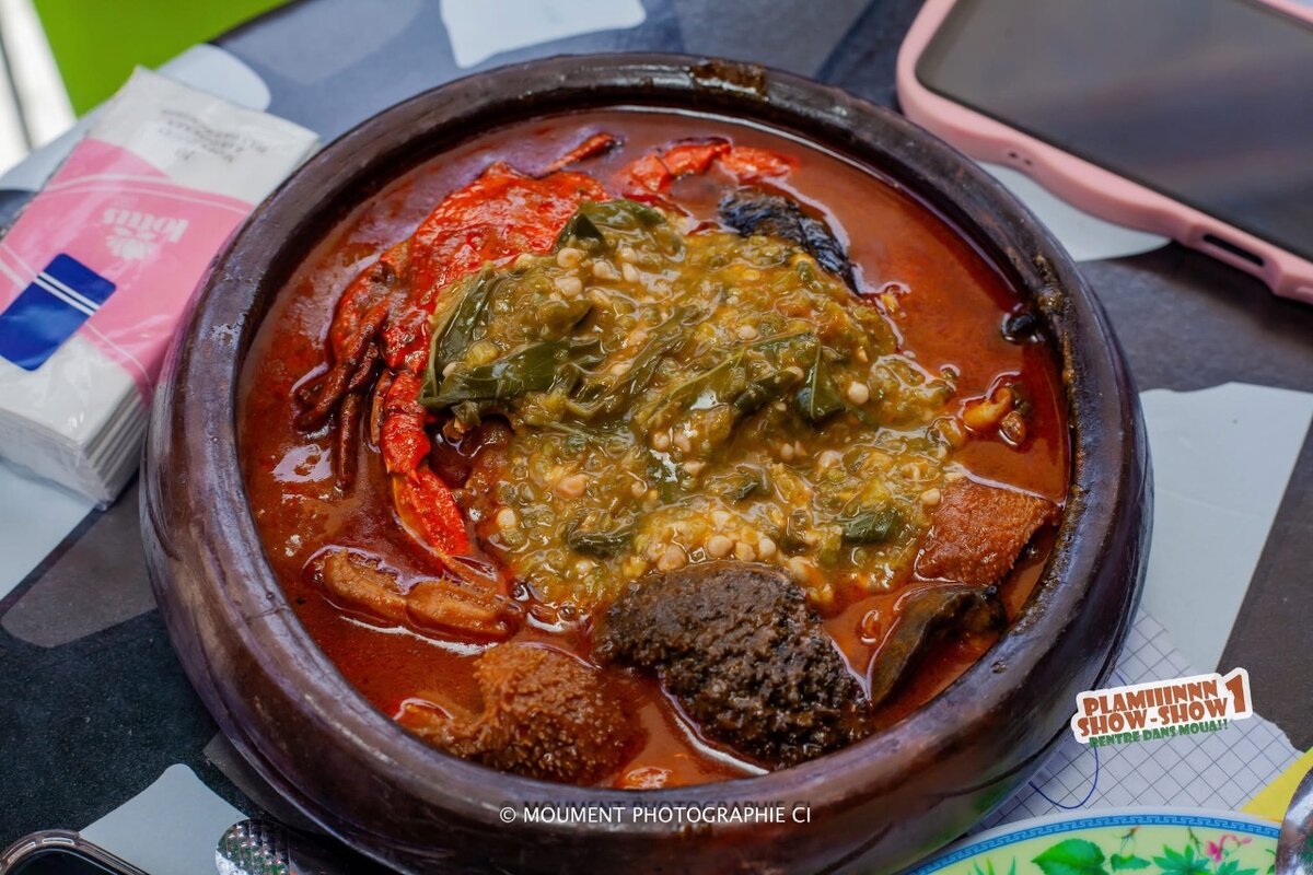 Sauce graine avec placali