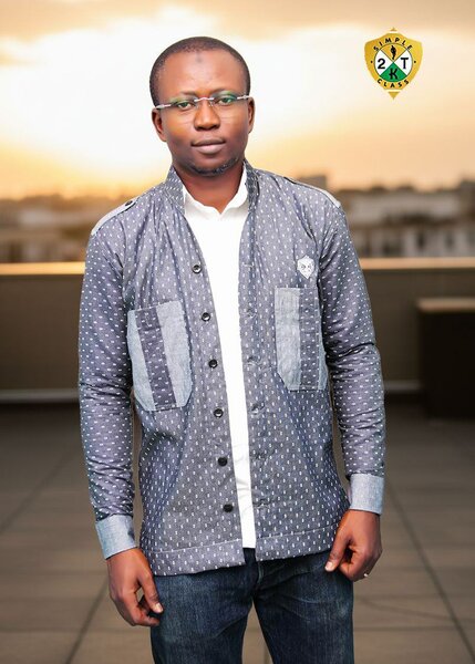 Chemise grise à motifs pour homme