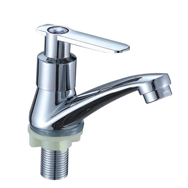 Sleek Chrome Bathroom Faucet