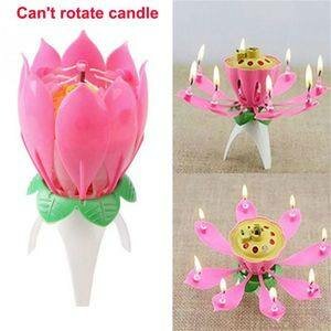 Bougie musicale fleur