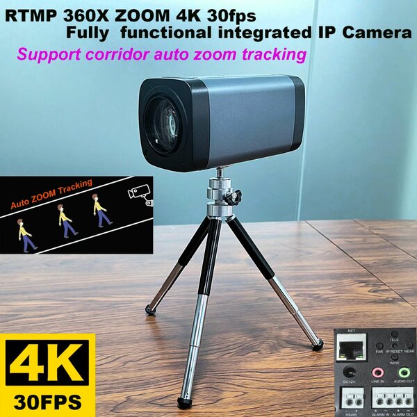 360x zoom 4k poe IP box Camera