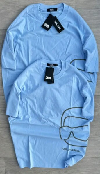 T-shirt bleu Karl Lagerfeld