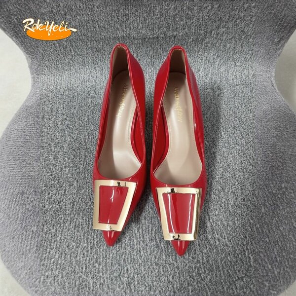 Escarpin rouge verni