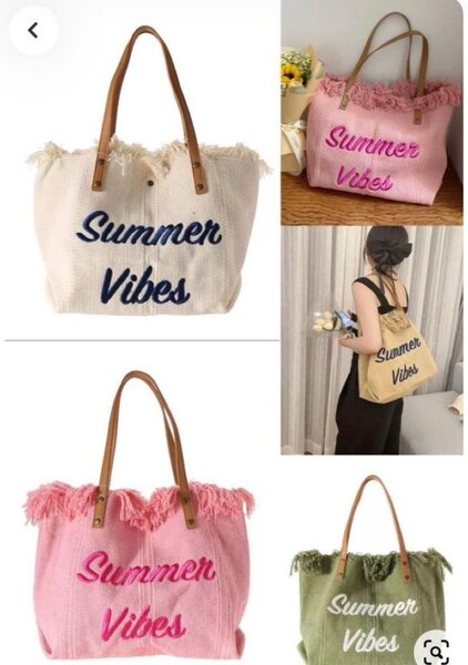 Summer vibes tote bag