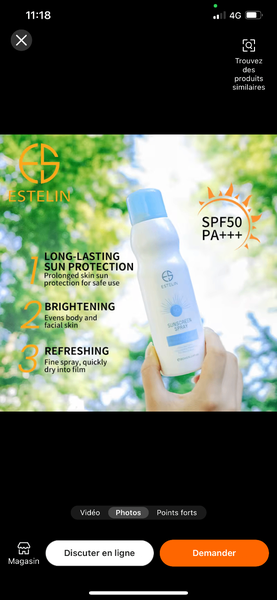 Spray Solaire SPF50 PA+++