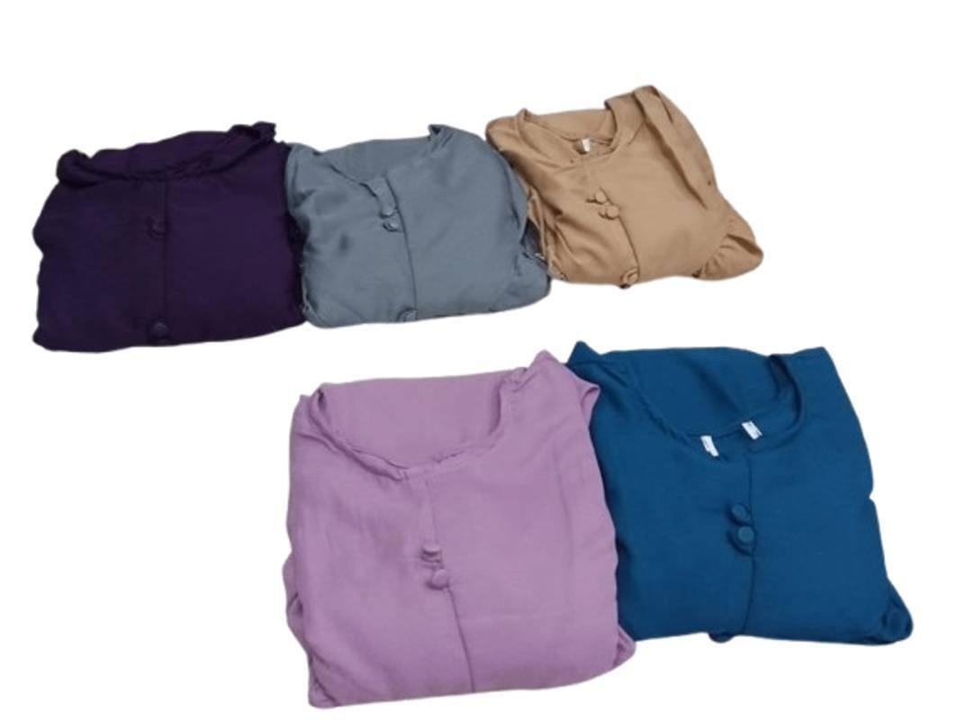 Stylish Geogrete Classic Abaya with Stoller- 2 pcs