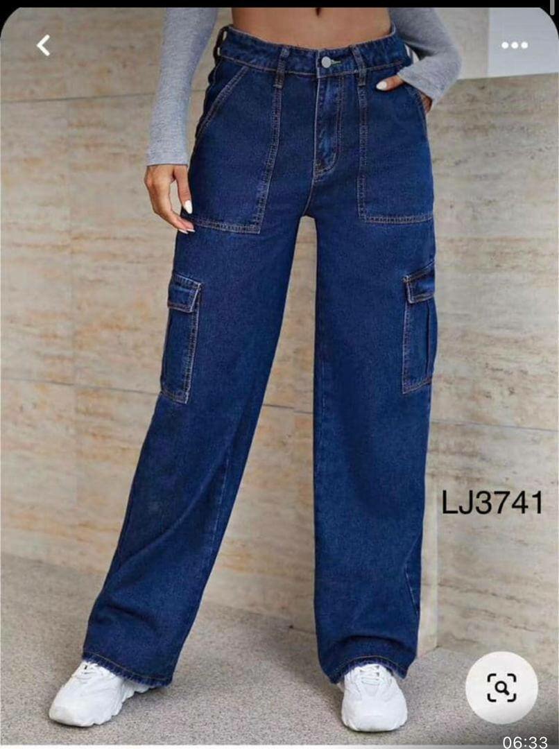 Ladies cargo jeans