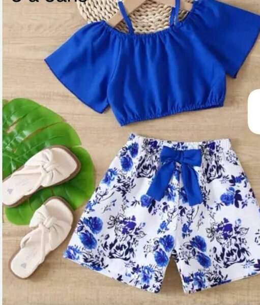 Ensemble Fille Bleu de 5 ans